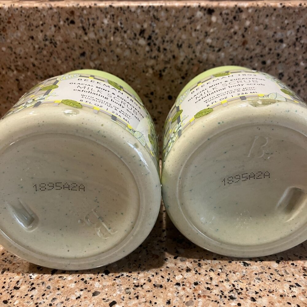 Beekman 1802 Glacial Set of 3  Glacial Mint & Eucalyptus Milk Scrubs!!! Sealed - Picture 3 of 3